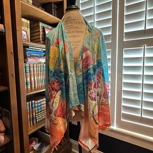 Vibrant Multicolor Women's Cape